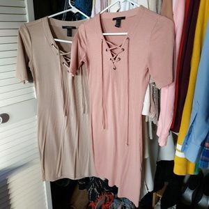 2 Forever 21 mini dresses